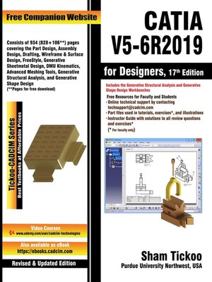 cover image of Catia V5-6R2019 for Designers 1